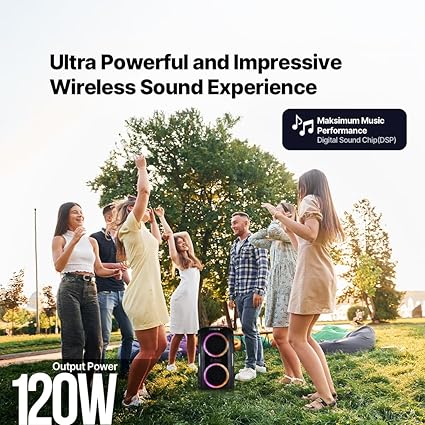 Carnival Pro 120W Taşınabilir Kablosuz Bluetooth Parti Hoparlörü - 2BH11S - Görsel 2