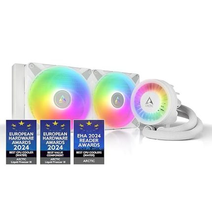 Liquid Freezer III - 280 A-RGB Intel/AMD Uyumlu, 280mm Radyatörlü, 2x14cm P14 PWM Fanlı, Sıvı İşlemci Soğutucu Beyaz (AR-ACFRE00151A)