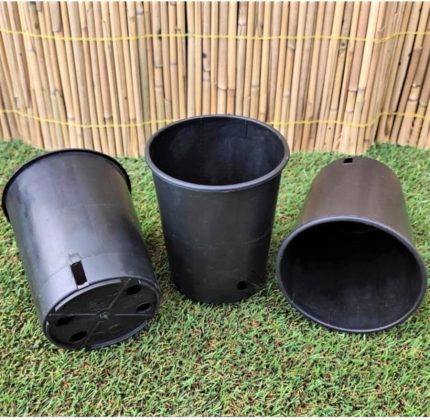 Üretim Saksısı 100 Adet 0,95 Lt 10,5X13,5 Cm Yuvarlak Üretim Saksı Plastik Saksı Siyah Üretim Saksı