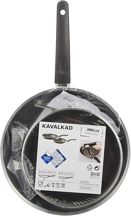Kavalkad – Frying Pan set of 2 Black, siyah - Görsel 4