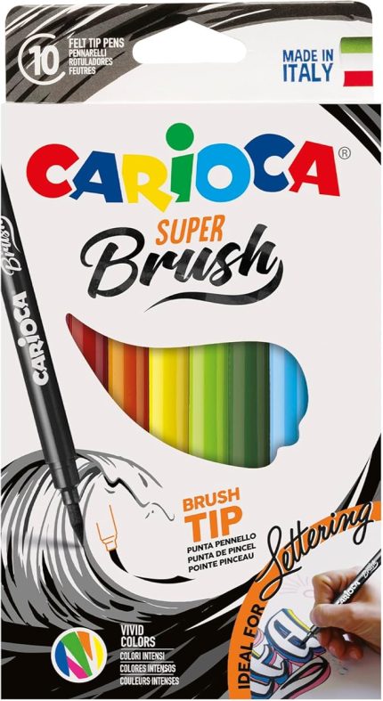 Super Brush Fırça Uçlu Keçeli Boya Kalemi 10'Lu,Nisan 2018