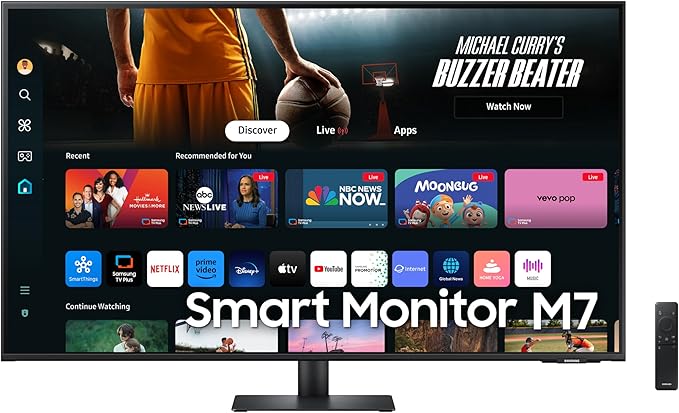 M7 LS43DM702UUXUF, 43" inç, UHD, 3840 x 2160, 4K, 4ms 60Hz, HDR10, Akıllı Monitör (2024 Model)