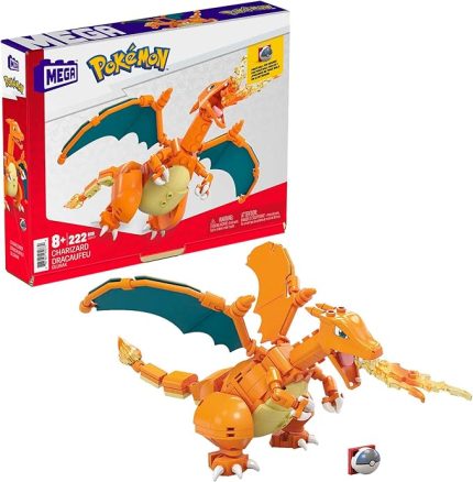 Pokémon - Charizard Figürü MEGA Pokémon - Charizard Figürü, 6 yaş ve üzeri için ideal yapı oyuncakları GWY77 GWY77