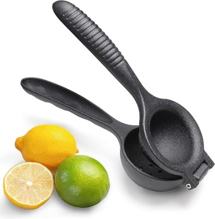 Döküm Limon Sıkacağı Limon Presi Büyük Boy 24 cm, Siyah Metal Limon Sıkacağı, Döküm Narenciye Sıkacağı (DÖKÜM LİMON SIKICI)