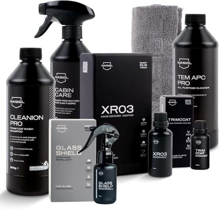 Araç Nano Koruma ve Temizlik Paketi Profesyonel-Araç Bakım Seti (Yağmur Kaydırıcı,Seramik Kaplama,Plastik Yüzey Koruma,Kumaş Yüzey Koruma,Araç Şampuanı,Araç içi Temizleyici,Mikrofiber Bez)