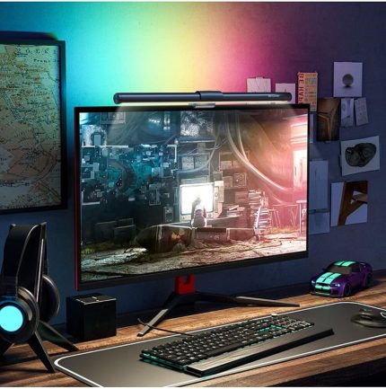 BW-CML2 RGB Renkli Oyun Monitörü Işık Çubuğu 300-1000Lux Ayarlanabilir Dokunmatik Masa Işığı