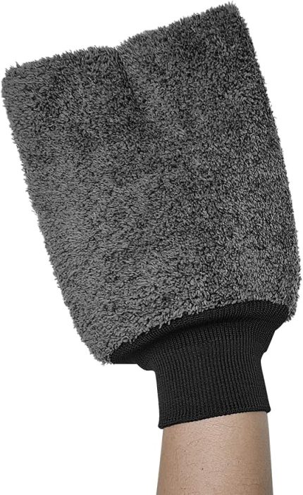 Tech Premium Mikrofiber Yıkama Eldiveni Gri