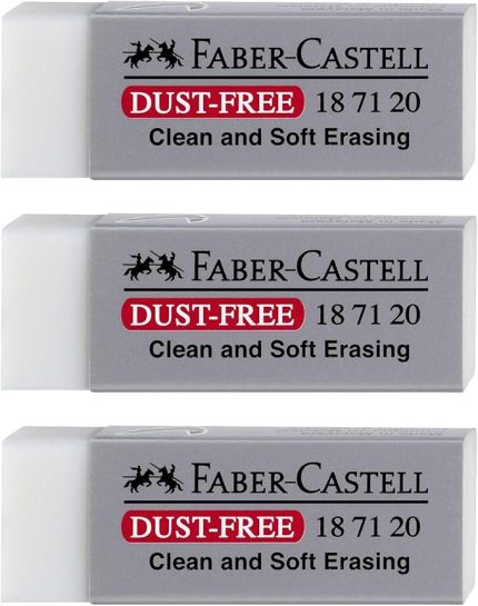 Silgi, plastik, gri, 3 adet