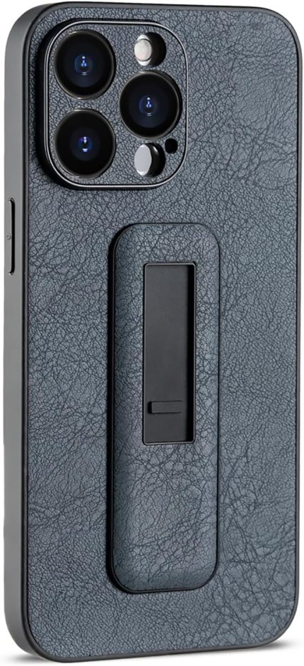 Samsung S24 Ultra için kılıf, silikon parmak bantlı cep telefonu kılıfı, stant saplı, TPU PC darbeye dayanıklı, çizilmeye karşı dayanıklı, Samsung S24 Ultra kılıf, siyah