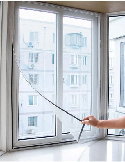 150X100 Cm 5 Metre Çift Taraf Bantlı Pencere Sinek Önleyici Kovucu Sineklik Perdesi