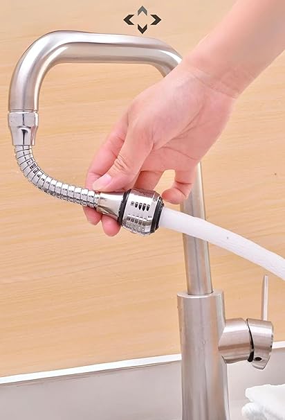 Hortumlu Esnek Su Tasarruflu 2 Modlu Musluk Başlığı, Ayarlanabilir Akış ve Yön, Kolay Montaj, Dayanıklı Tasarım - Görsel 4