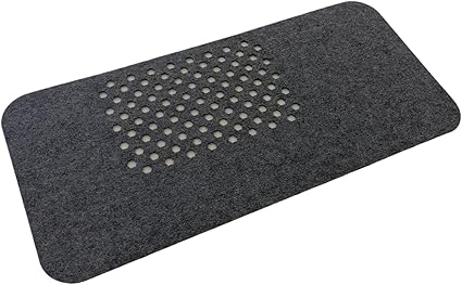 Keçe Masa Üstü Mouse Pad ve Bilgisayar Düzenleyici 70x32 cm – Antibakteriyel Mat, Doğal Keçe Mat, Masa Koruyucu Altlık, Ofis ve Ev için Minimalist Tasarım (koyu gri) - Görsel 3