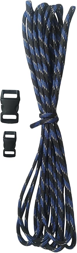 550 4mm 7 Çekirdek Outdoor Bileklik Çadır Kamp İpi 5 metre Havacı Kamuflaj