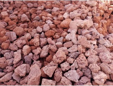 Pomza 3 Kg 2-4 Cm Kırmızı Pomza Lav Taşı Volkanik Ponza Taşı