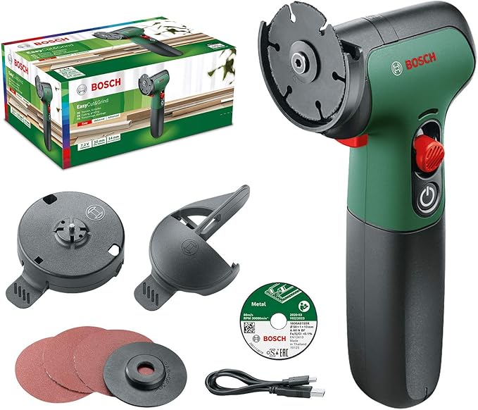 Home and Garden Akülü EasyCut & Grind Kompakt Kesme ve Taşlama Makinesi (2.0 Ah Akü, 7.2 Volt, Karton Kutuda)