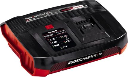 Einhell şarj cihazı Power X-Boostcharger 8A Power X-Change (Li-ion, tüm PXC aküler için uygun, daha hızlı şarj için boost modu, 7 aşamalı LED durum göstergesi)