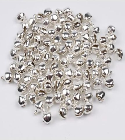 12 mm GÜMÜŞ Renk Kulplu Zil,çan,çıngırak,metal Amigurumi Zili,takı Aksesuar Yapımı (25) (50)