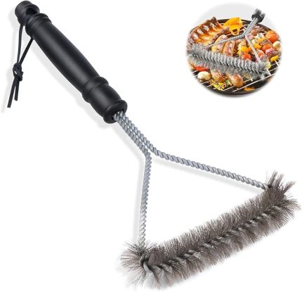 fırçası, ızgara temizleme fırçası, paslanmaz çelik, ekstra uzun mangal temizleme fırçası, gazlı ızgara için barbekü ızgara temizleme fırçası, ısı yalıtımı, tel fırça, ızgara için mangal