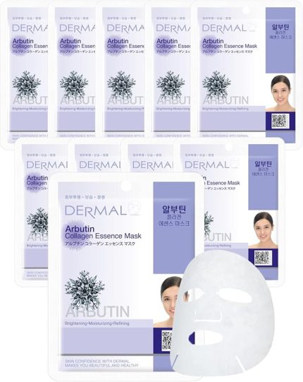 Beyazlatıcı, Nemlendirici ve Arındırıcı Arbutin Kolajen Maske 23gr(1 Adet)