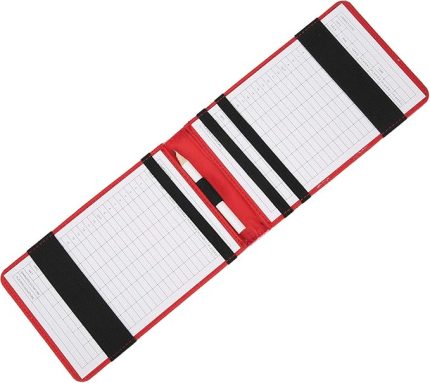 - Tutucu PU Deri Puanlama Book Score Card Keeper Outdoor spor türleri için