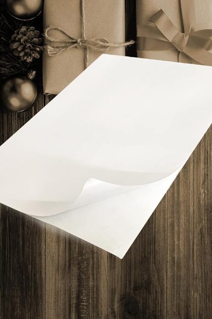 Yapışkanlı Etiket Kağıdı, 21x29.7 cm, 25 Yaprak, 160 gr, Tüm Yazıcılarla Uyumlu, Beyaz