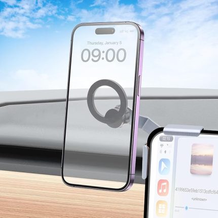 Tesla Model 3 Model Y Cep MagFit Telefonu Tutucu Manyetik Araç Cep Telefonu Tutacağı Sol ve Sağ Taraflar Tesla Aksesuar iPhone 15/14/13/12 Bölge için
