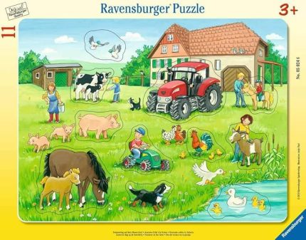 50246 11 Parçalı Büyük Çerçeveli Puzzle Köyde Yaz