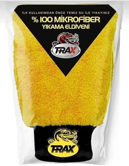 Araba Yıkama Kurutma Eldiveni Mikrofiber Araç Yıkama Silme Eldiveni Araba Yıkama Bezi (sarı)