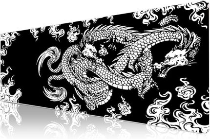 Pro - 5 Farklı Model Dikişli Kenar 70x30 cm Oyuncu Gaming Mouse Pad (Dragon Knot)