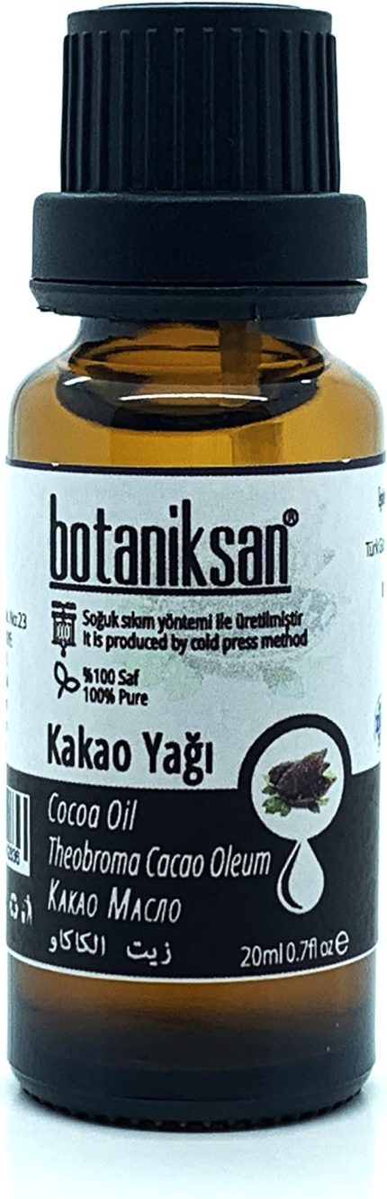 Kakao Yağı 20ML Soğuk Sıkım, Saf, Doğal, Katkısız