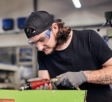 Havalı Kalıpçı Taşlama TC-PP 220 (zımparalama, parlatma, gravür ve çapak alma için, 10 taşlama ucu, taşıma çantası, yağsız) - 4138540 - Görsel 2