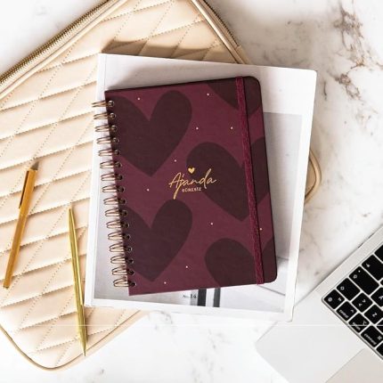 Spiralli Süresiz Planlayıcı Ajanda Kalp - 15x21