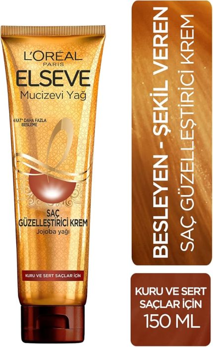PARIS Elseve Mucizevi Yağ Saç Güzelleştirici Krem 150 ml - Kuru ve Sert Saçlar İçin