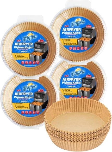 Pişirme Kağıdı,Fritöz Yağlı Kağıdı 25'li X4 Adet Avantajlı Paket - Toplam 100 Adet