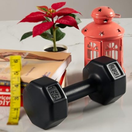 SPOR Dambıl Seti, 2 Adet x 1 kg, Siyah, Dayanıklı Tasarım