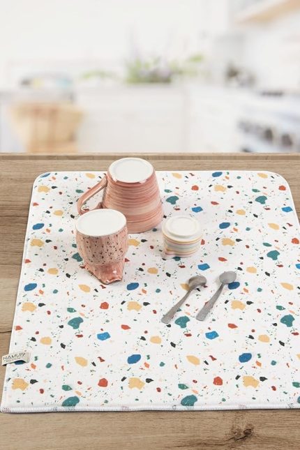 Bulaşık Kurutma Matı 42X50 cm Pedi Kurulama Bezi Örtüsü MF-077
