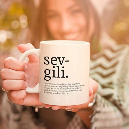 Kelime Anlamlı Hediyelik Kupa Bardak