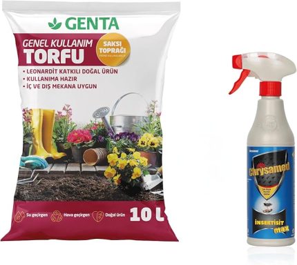 Sineklenme Önleyici Bitki Bakım Seti - Bitki Toprağı - Chyrsamed Insektisit 500 ml Böcek Ilacı