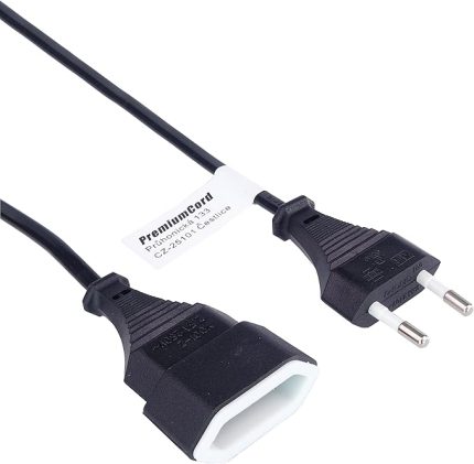 Power uzatma PC şarj aleti 230 V Siyah