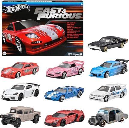 Hot Wheels HVX27 HW Fast & Furious 10-Pack, Oyuncak