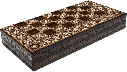 Elegance Orient Sedef Desenli Tavla Büyük Boy