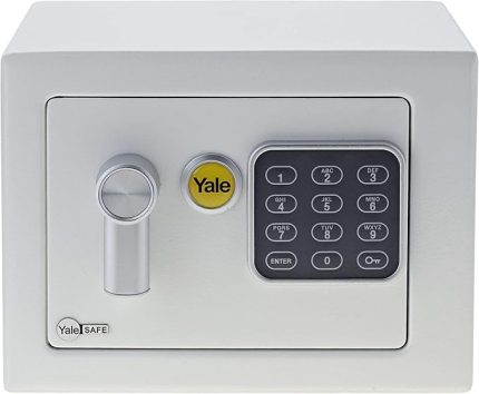 Dijital Mini Boy Kollu Kasa - YSV/170/DB1/W - Standart güvenlik - 16mm çapında 2 adet Kilitleme mili - 3,8 Litre Kapasite - 17 x 23 x 17 cm - Beyaz