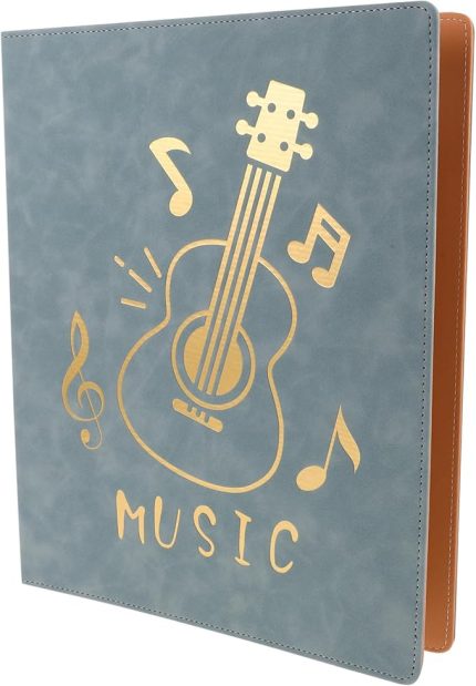 Piyano : Şeffaf Kılıflı A4 Boyutunda Yansıtıcı Olmayan Müzik Notası Klasörü - Performanslar İçin Notaları Korur Ve Düzenler