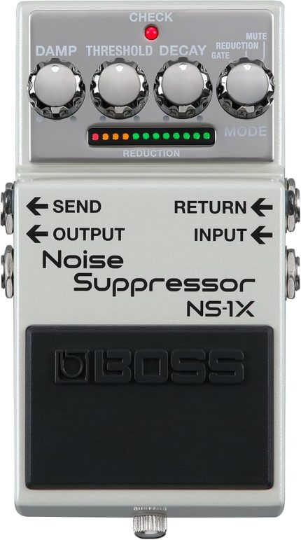 NS-1X Gürültü Susturucu | Gitar, Bas ve Diğer Enstrümanlar için Yeni Nesil Gürültü Azaltma ve Anında Kapı | RichMDP Teknolojisi | Azaltma Modu