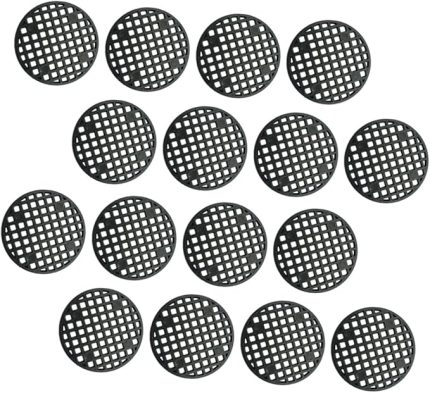 2 Takım 36 Adet saksı ayırıcı outdoor bahçe bahce saksı delik pedi tencere bonsai saksısı ızgara matı saksı için örgü ped delikli Conta orkide saksısı file ped Izgara Paspası