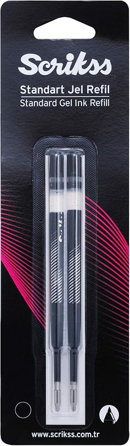 Jumbo Jel Tükenmez Refil 2'li Blister Siyah