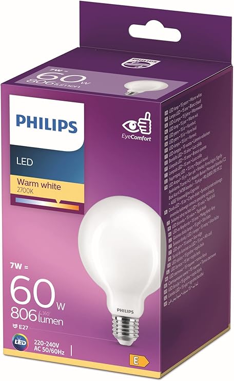 LED classic 60W G93 E27 Sarı Işık Dim Edilmez LED Ampul - Görsel 3