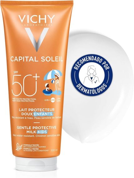 Capital Soleil Gentle Protective Milk Çocuklar İçin Yüksek Korumalı Yüz ve Vücut Sütü SPF 50 (300 ML)