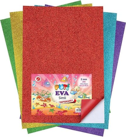 Eva Simli Yapışkanlı 20x30 cm 2 mm 10 Renk