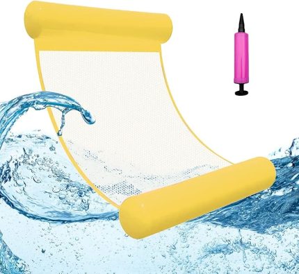 Aufblasbares Schwimmbett, Aufblasbare Wasser-Hängematte, 4 In 1 Aufblasbare Wasserspielzeug Pool Zubehör, Aufblasbare Hängematte Pool Aufblasbare Hängematte für Erwachsene und Kinder